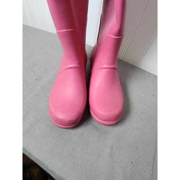 Polo Ralph Lauren Kids Rain Boots Size 13 Pink Steel Shank Preppy Gorpcore - Picture 6 of 9